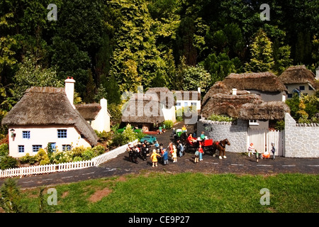 Modello del villaggio di scena, Babbacombe, Torquay, Devon. Foto Stock