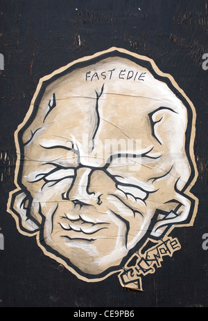 Street Graffiti, centro di Liverpool, Merseyside, Regno Unito Foto Stock
