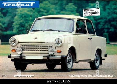 Catalogo di Genex Geschenkdienst del GDR con la fornitura di un auto come un presente di stranieri a est tedesco. Foto Stock