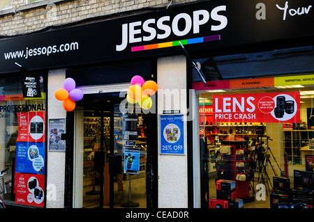 Fotocamera Jessops Shop, Cambridge, Inghilterra, Regno Unito Foto Stock