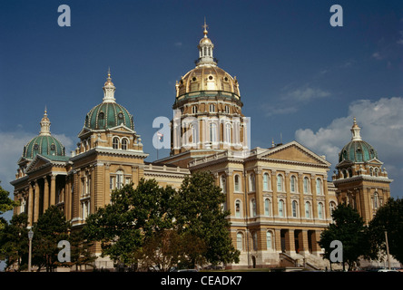 Iowa State Capitol, Des Moines, IA, Stati Uniti Foto Stock