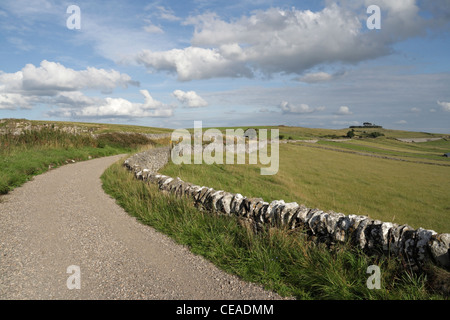 Il sentiero High Peak Trail, Gotham Curve, la linea ferroviaria in disuso, il Peak District National Park, Derbyshire, Inghilterra. Paesaggio di campagna inglese Foto Stock