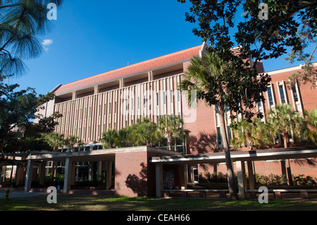 Libreria edificio Ovest, Università di Florida Gainesville, Florida, Stati Uniti d'America, Stati Uniti, Nord America, architettura Foto Stock