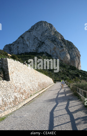 Il Penon de lfach vicino a Calpe Costa Blanca Spagna Foto Stock