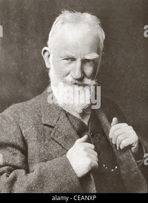 George Bernard Shaw, 1856 - 1950. Irish playwright, critico, attivista politico e il Premio Nobel. Foto Stock