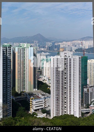 dh Housing CAVE BAY HONG KONG Tung Hei Court Home regime di proprietà Housing in Shau Kei WAN Apartments densi edifici moderni Foto Stock