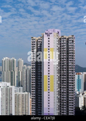 Dh Shau Kei Wan Quarry Bay HONG KONG Tung Hei Corte Home Ownership Schema edifici abitativi fitta appartamenti Foto Stock