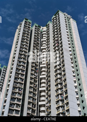 dh Highrise Flats CAVA BAY HONG KONG Social Housing in Shau Kei WAN grattacielo costruzione torre blocco grattacieli hk guardando alti edifici Foto Stock