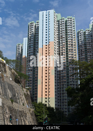 dh CARRY BAY HONG KONG Hing Cho House Hing Tung Estate Public Housing estate in Shau Kei WAN appartamenti sociali cinesi appartamento Foto Stock