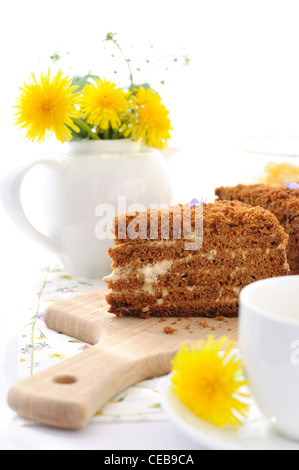 Torta Нoney Foto Stock