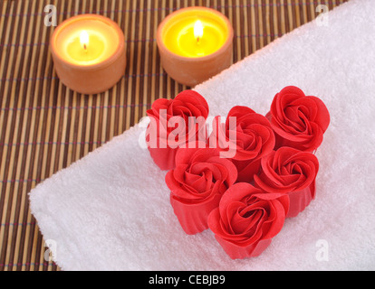 saponetta, sapone rosa, saponetta di saponi, rose di sapone Foto stock -  Alamy