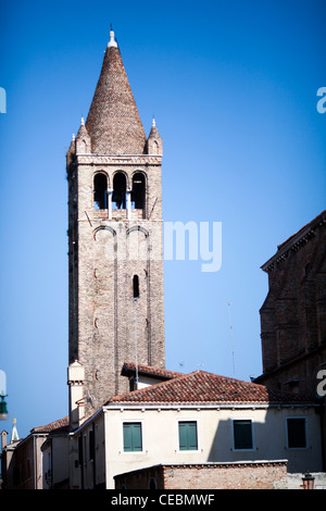 Il campanile (campanile), San Barnaba chiesa, Venezia, Italia Foto Stock