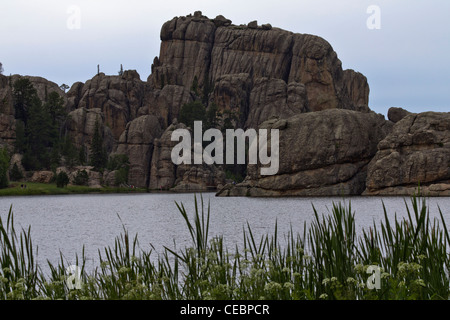 American Black Hills Custer State Park Sylvan Lake Landscape South Dakota, Stati Uniti, affacciato sulle montagne ad alta risoluzione Foto Stock