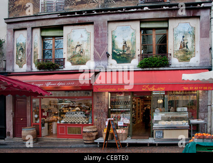 Parigi Francia Androuet maestro casaro traiteur Monge rue Mouffetard Foto Stock