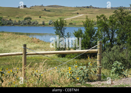 Riserva nativa americana Pine Ridge Oglala tribù Sioux Lakota Badlands South Dakota negli Stati Uniti America Stati Uniti alta risoluzione orizzontale Foto Stock