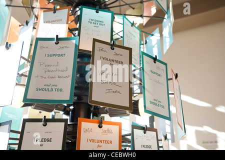 Gates Foundation di apertura del Centro Visita, 4 febbraio 2012 Foto Stock