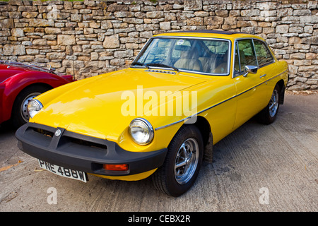 Un giallo MG auto sportiva, Pickering North Yorkshire Regno Unito Foto Stock