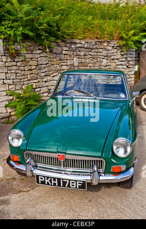 Un verde MG auto sportiva, Pickering North Yorkshire Regno Unito Foto Stock