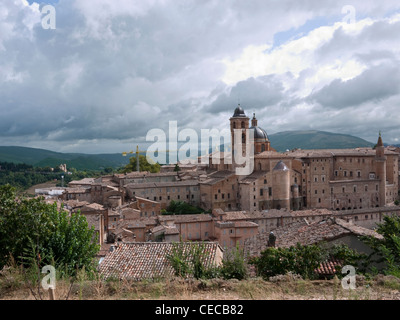 Palazzo Ducale di Urbino, Marche, Italia Foto Stock