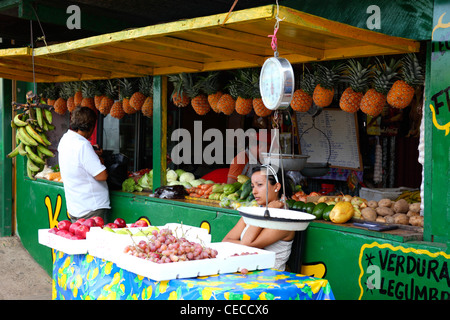 Mercato della frutta in Las Tablas , penisola di Azuero , Panama Foto Stock