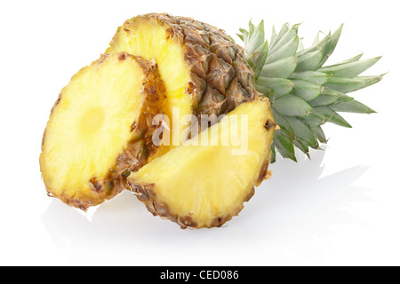 Ananas e fette Foto Stock