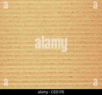 Brown foglio di cartone ondulato utile come uno sfondo Foto Stock