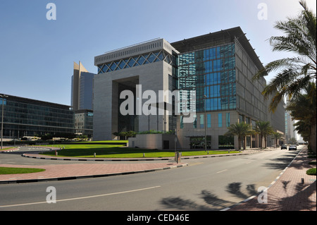 DIFC, Centro Finanziario Internazionale di Dubai, architettura moderna, Financial District, Dubai, Emirati Arabi Uniti, Medio Oriente Foto Stock