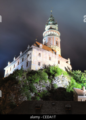 Il Castello di Krumlov a Cesky Krumov, Repubblica Ceca. Foto Stock