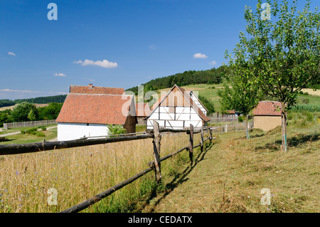 Utzberger Hof cascina, Turingia Hohenfelden open-air museum, Turingia, Germania, Europa Foto Stock