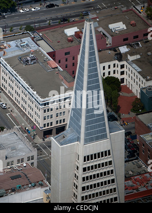 Fotografia aerea Piramide Transamerica ufficio torre San Francisco Foto Stock