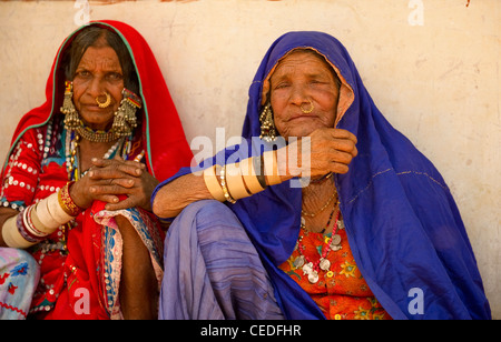 Ritratto Lambani Lambani gypsy donna tribale Foto Stock