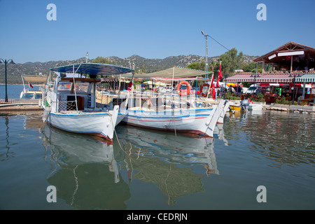 La Turchia, porto a Ucagiz Foto Stock