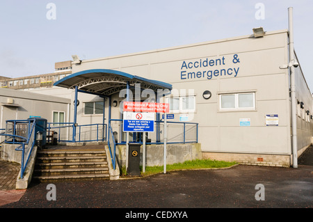 Pronto Soccorso all'Ulster Hospital, Dundonald Foto Stock