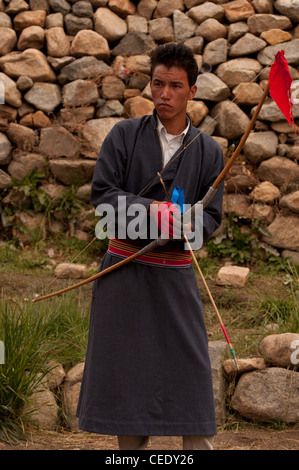 Tiro con l'arco in Ladakh Foto Stock