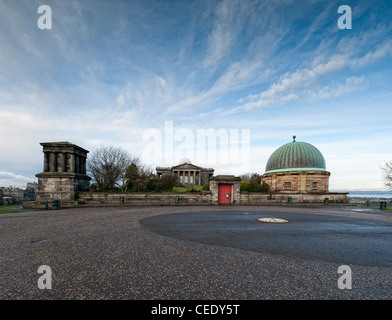 La città Osservatorio sulla Calton Hill Edinburgh Foto Stock
