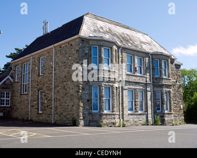 Edificio che è parte di Bodmin Centro Business in Harleigh Road. Questo usato per essere parte della vecchia Bodmin Grammar School. Foto Stock