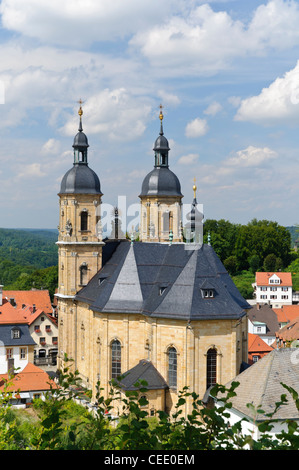 Chiesa del pellegrinaggio di Santa Trinità o Goessweinstein Basilica, Goessweinstein Abbey, Goessweinstein, Baviera, Germania Foto Stock