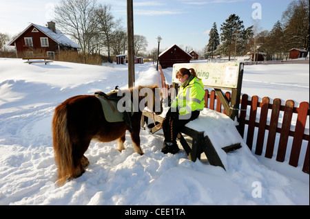 Per Akalla - un sobborgo di Stoccolma, 10 km a nord della città, Svezia. Foto Stock