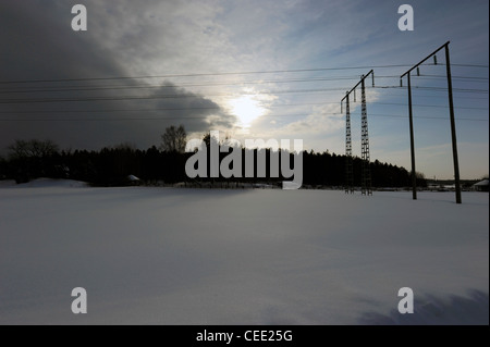 Per Akalla - un sobborgo di Stoccolma, 10 km a nord della città, Svezia. Foto Stock