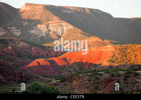 Rio Chama sulla Hwy 84 a nord di Abiquiu Foto Stock