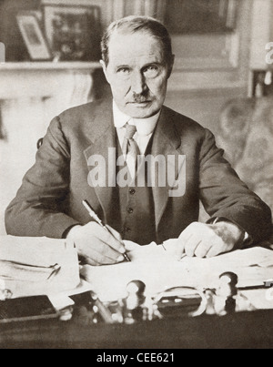 Andrew Bonar Law, aka Bonar, 1858 - 1923. Canadian nato il partito conservatore britannico statista e il Primo Ministro. Foto Stock