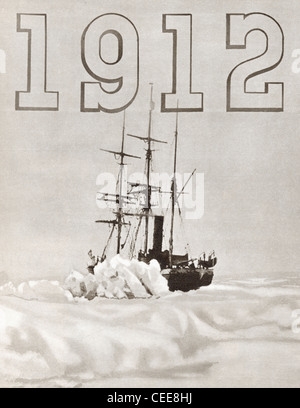 La Terra Nova nave utilizzata da Robert Falcon Scott durante la Terra Nova spedizione al Polo Sud nel 1912. Foto Stock