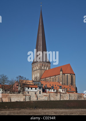 Rostock, Petrikirche Foto Stock