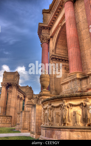 Palazzo delle Belle Arti Theatre di san francisco, Stati Uniti d'America. computer immagine adattata, costruito in greco/stile romano Foto Stock