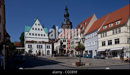 Lutherstadt Eisleben, Marktplatz Foto Stock