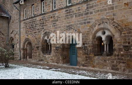 Wolfsburg-Fallersleben, Hoffmannhaus, historische Gedenktafel Foto Stock