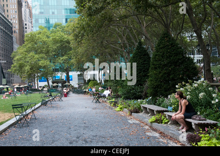 Bryant Park di New York City, Stati Uniti d'America Foto Stock