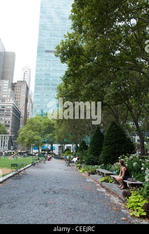 Bryant Park di New York City, Stati Uniti d'America Foto Stock