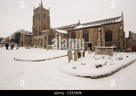 San Michele e Tutti gli Angeli Aylsham Norfolk Foto Stock