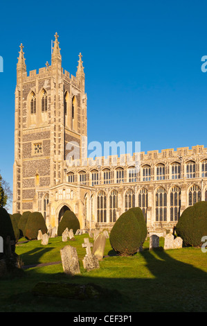 La Chiesa della Santa Trinità in Long Melford , Suffolk , Inghilterra , Inghilterra , Regno Unito Foto Stock